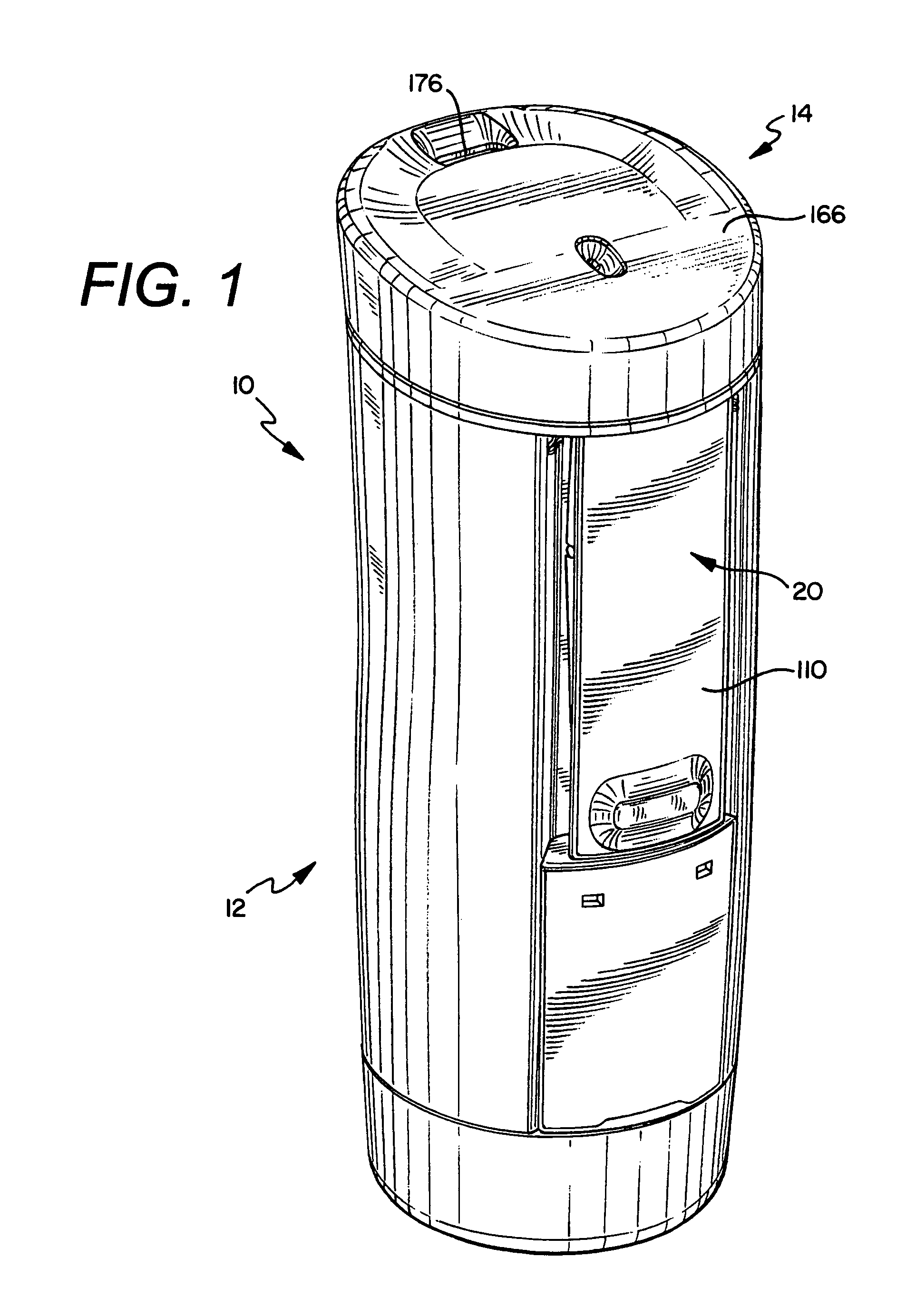 Travel Container Having Drinking Orifice and Vent Aperture